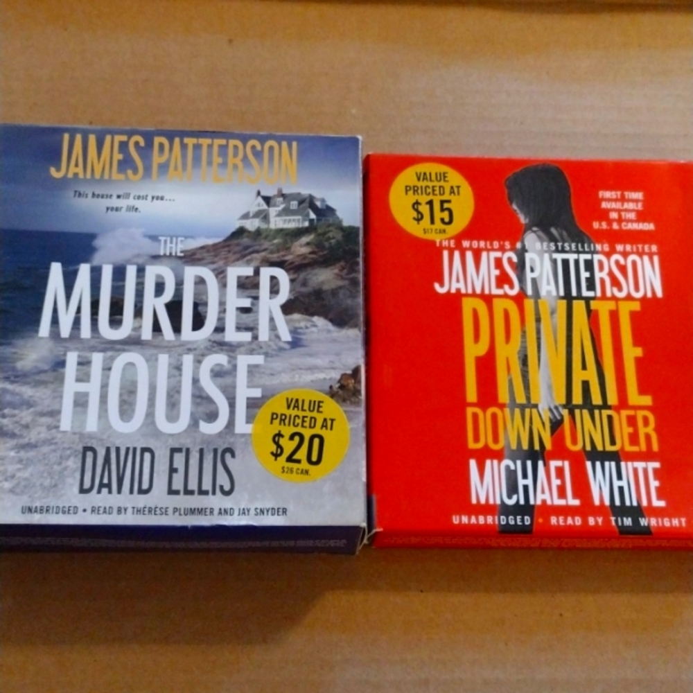 Two James Patterson's Best Selling Audiobooks On Cd's